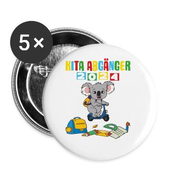 Daycare Leavers 2024 School Enrollment 2024 - Buttons large 2.2''/56 mm (5-pack) - white - Front
