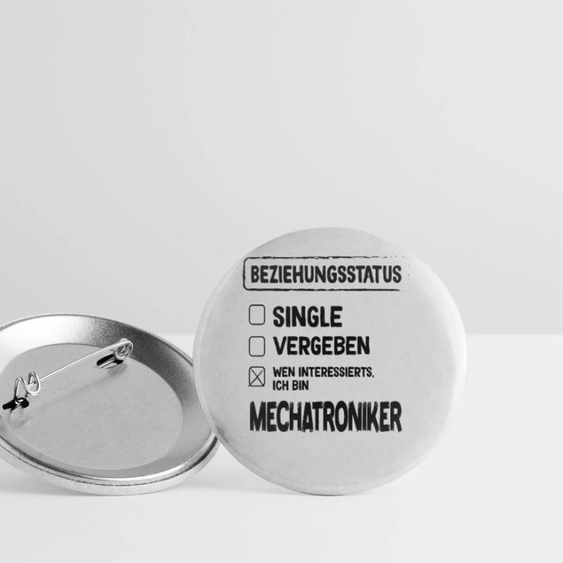 Technicien en mécatronique Statut de la relation Technicien en mécatronique Lot de 5 grands badges (56 mm)