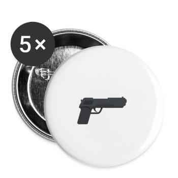 Its Not A Gun Meme - Funny Its Not A Gun - Buttons groß 56 mm (5er Pack) - Weiß - Vorne