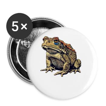 Toad Toads Toad - Buttons large 2.2''/56 mm (5-pack) - white - Front