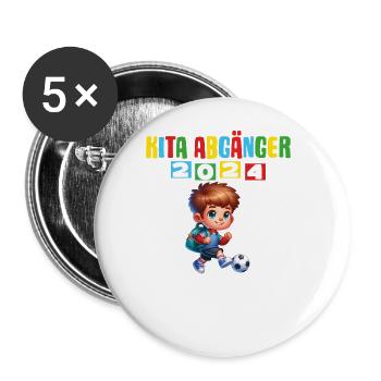 Daycare Leavers 2024 School Enrollment 2024 - Buttons large 2.2''/56 mm (5-pack) - white - Front