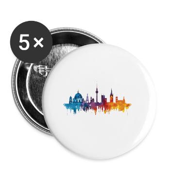 Lande-de-la-Murmure - Lot de 5 grands badges (56 mm) - blanc - Devant