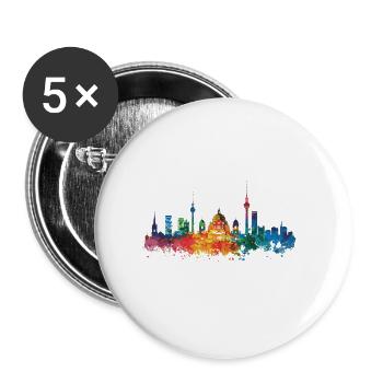 Munich - Lot de 5 grands badges (56 mm) - blanc - Devant