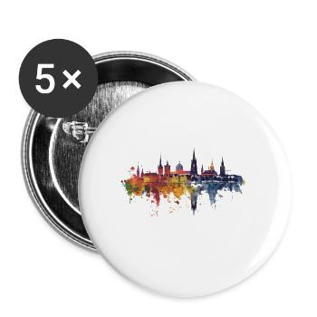 Offenbach am Main - Buttons groß 56 mm (5er Pack) - Weiß - Vorne