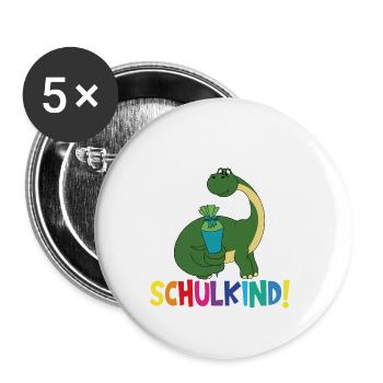 School Child 2024 School Enrollment Back to School - Buttons large 2.2''/56 mm (5-pack) - white - Front