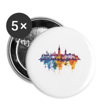 Rheinfelden (Baden) - Buttons groß 56 mm (5er Pack) - Weiß - Vorne