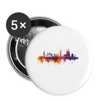 Soltau - Buttons large 2.2''/56 mm (5-pack) - white - Front