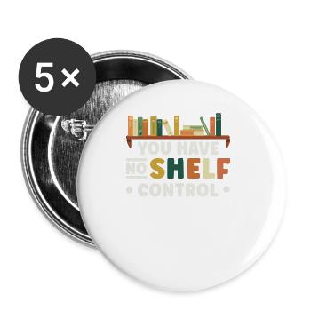 You don't have shelf control - Buttons large 2.2''/56 mm (5-pack) - white - Front