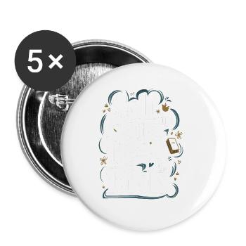 Self Care Tip Read The Bible - Buttons groß 56 mm (5er Pack) - Weiß - Vorne