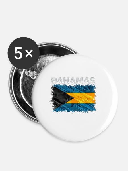 Bahamas - Buttons groß 56 mm (5er Pack) - Weiß