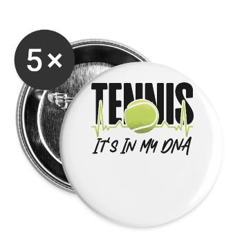 Funny Tennis Player Racket Tennis - Buttons large 2.2''/56 mm (5-pack) - white - Front