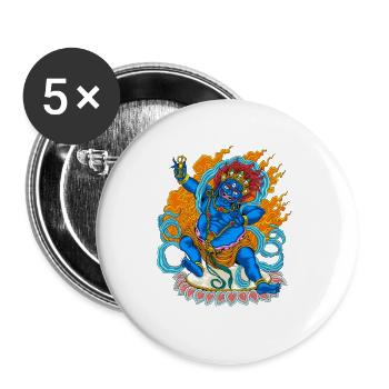 Bouddhisme Dieu Bodhisattva Vajrapani - Lot de 5 grands badges (56 mm) - blanc - Devant
