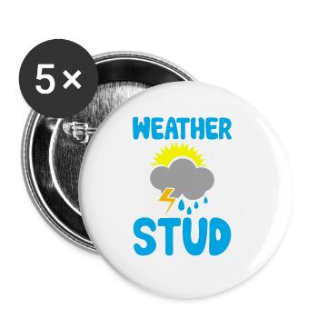 Weather Stud 2 - Buttons groß 56 mm (5er Pack) - Weiß - Vorne
