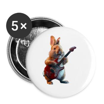 Rabbit - Buttons large 2.2''/56 mm (5-pack) - white - Front