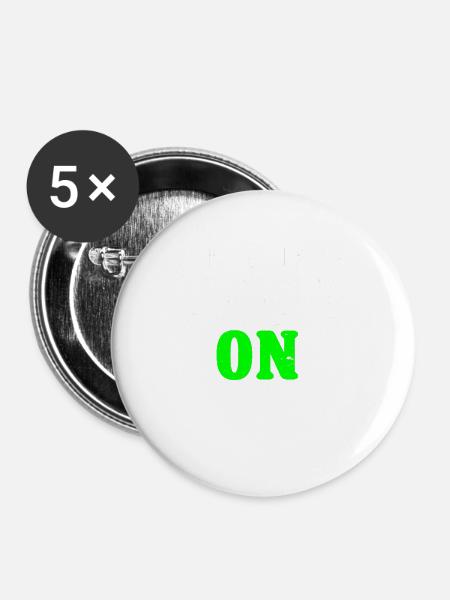 Babysitter Babysitting - Buttons groß 56 mm (5er Pack) - Weiß