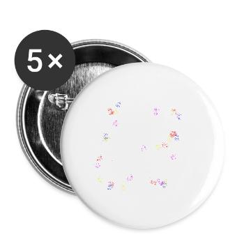 I Arted And It Inks 4 - Buttons groß 56 mm (5er Pack) - Weiß - Vorne
