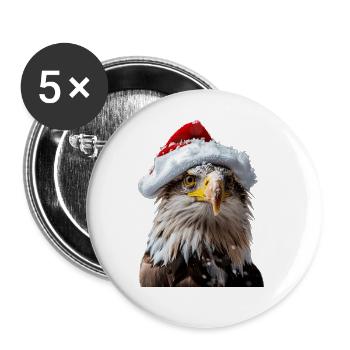 Eagle - Buttons large 2.2''/56 mm (5-pack) - white - Front