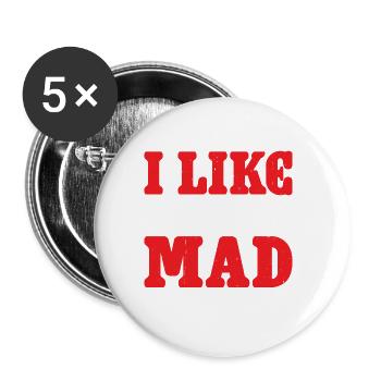 Everything I Like To Do Makes My Wife Mad 2 - Buttons groß 56 mm (5er Pack) - Weiß - Vorne