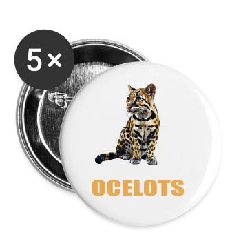 Ocelots Ocelot - Buttons large 2.2''/56 mm (5-pack) - white - Front