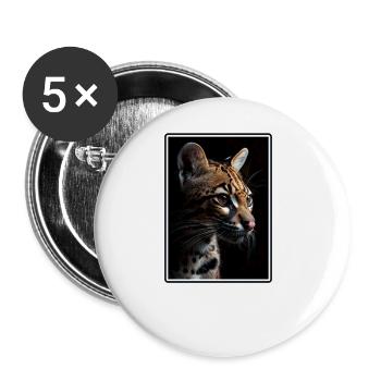 Ocelots Ocelot - Buttons large 2.2''/56 mm (5-pack) - white - Front