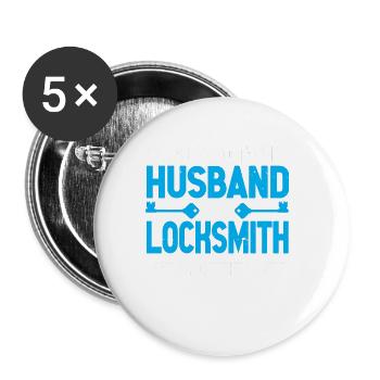 Locksmith Lockpicking Lockpicker - Buttons large 2.2''/56 mm (5-pack) - white - Front