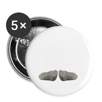 Collectionneur de roches Géologue Géologue - Lot de 5 grands badges (56 mm) - blanc - Devant