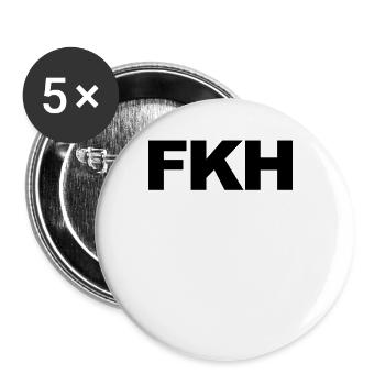 FKH Anti-Kamala-Hass Kamala Harris FKH - Buttons groß 56 mm (5er Pack) - Weiß - Vorne