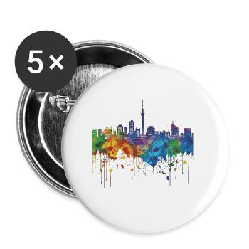 Naha - Buttons groß 56 mm (5er Pack) - Weiß - Vorne