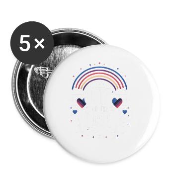 Too Cute For The Closet 9 - Buttons groß 56 mm (5er Pack) - Weiß - Vorne