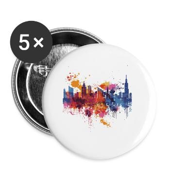 Ostrowiec Świętokrzyski - Buttons groß 56 mm (5er Pack) - Weiß - Vorne