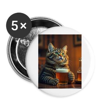 Didimaus69 - Buttons groß 56 mm (5er Pack) - Weiß - Vorne
