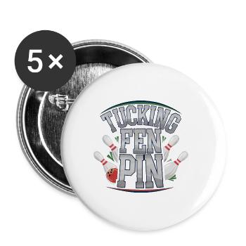 Tucking Fen Pin 6 - Buttons groß 56 mm (5er Pack) - Weiß - Vorne