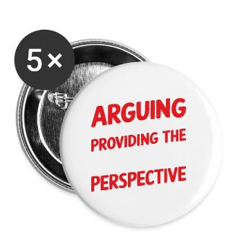 I'm Just Providing The Teen Perspective - Buttons groß 56 mm (5er Pack) - Weiß - Vorne