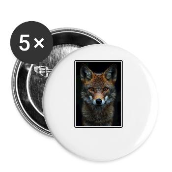 Jackals Jackal - Buttons large 2.2''/56 mm (5-pack) - white - Front