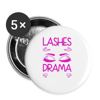 Eyelashes Long Drama Longer - Buttons large 2.2''/56 mm (5-pack) - white - Front