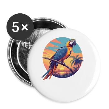 L’ère de l’ara - Lot de 5 grands badges (56 mm) - blanc - Devant
