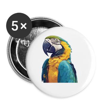 L’ère de l’ara - Lot de 5 grands badges (56 mm) - blanc - Devant
