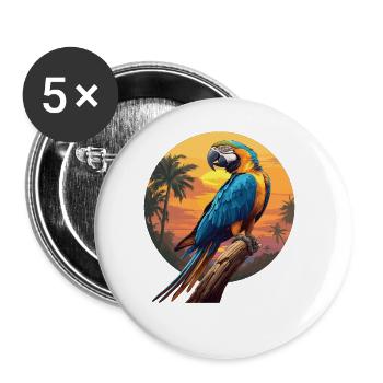 L’ère de l’ara - Lot de 5 grands badges (56 mm) - blanc - Devant