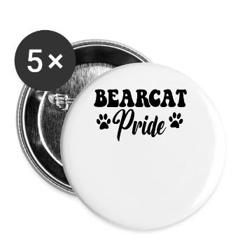 Bearcat Pride High School Bearcats Sports Team - Buttons large 2.2''/56 mm (5-pack) - white - Front