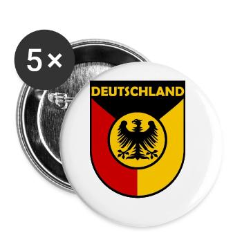 The colours from Germany - Buttons large 2.2''/56 mm (5-pack) - white - Front