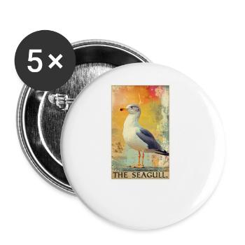 Seagulls Seagull - Buttons large 2.2''/56 mm (5-pack) - white - Front