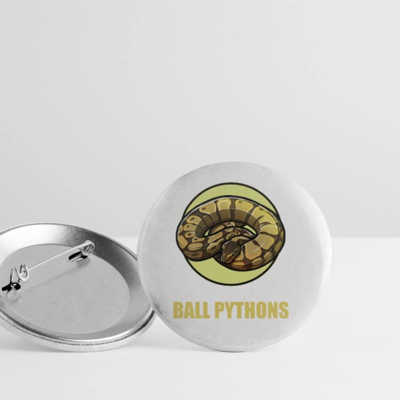 Ball Python Roi Python Roi Python Lot de 5 grands badges (56 mm)
