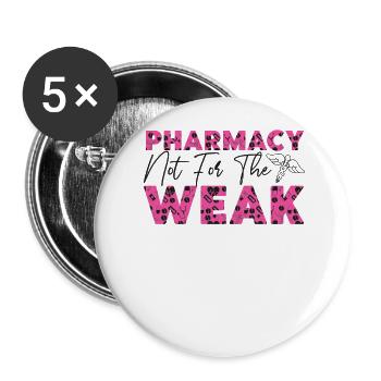 Pharmacy Tech Technician - Buttons large 2.2''/56 mm (5-pack) - white - Front
