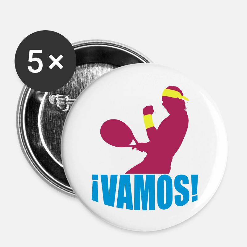 ¡VAMOS! - Buttons large 2.2''/56 mm (5-pack) - white