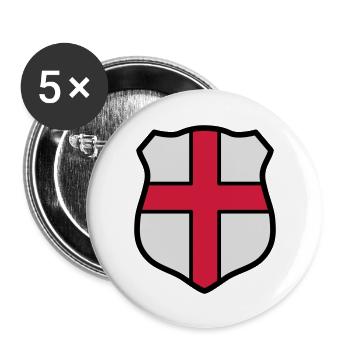 England - Buttons large 2.2''/56 mm (5-pack) - white - Front