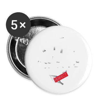 MUSCLEMAGGLE png - Lot de 5 grands badges (56 mm) - blanc - Devant
