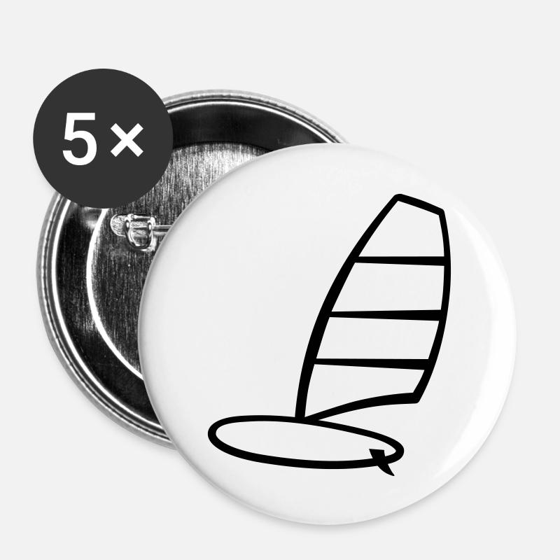 Windsurf - Buttons large 2.2''/56 mm (5-pack) - white