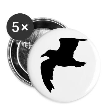 Möwe - Buttons large 2.2''/56 mm (5-pack) - white - Front