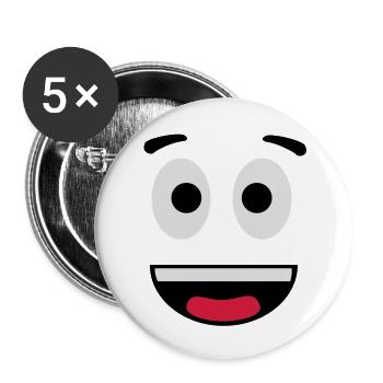 face_f3 - Buttons groß 56 mm (5er Pack) - Weiß - Vorne