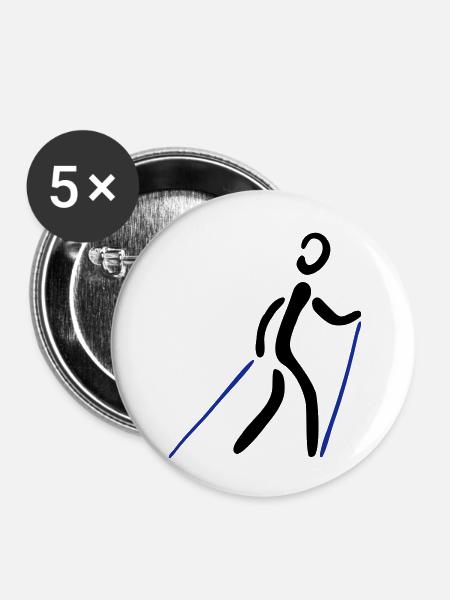 Nordic Walking 2C - Buttons large 2.2''/56 mm (5-pack) - white